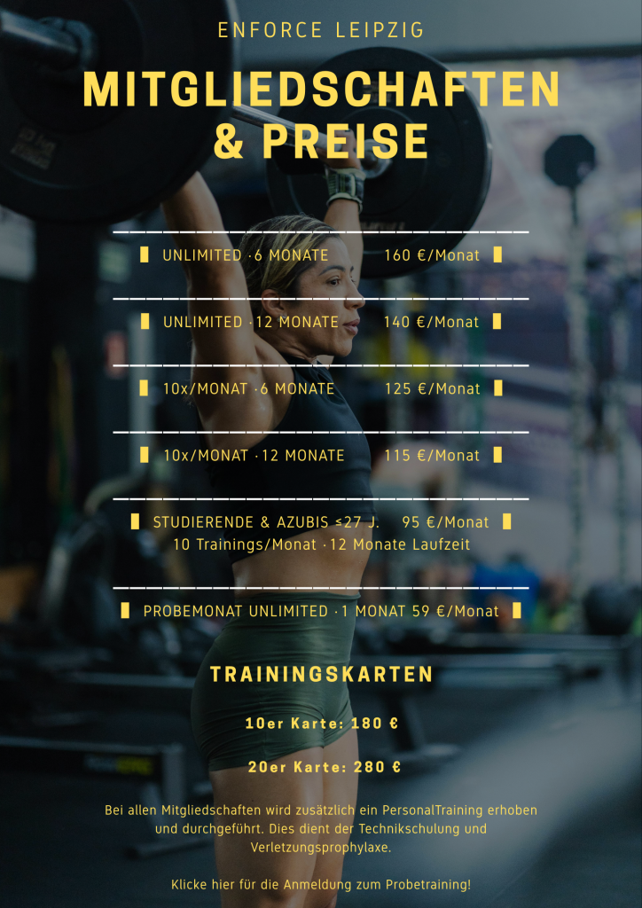 Darstellung des Angebotes von ENFORCE Leipzig